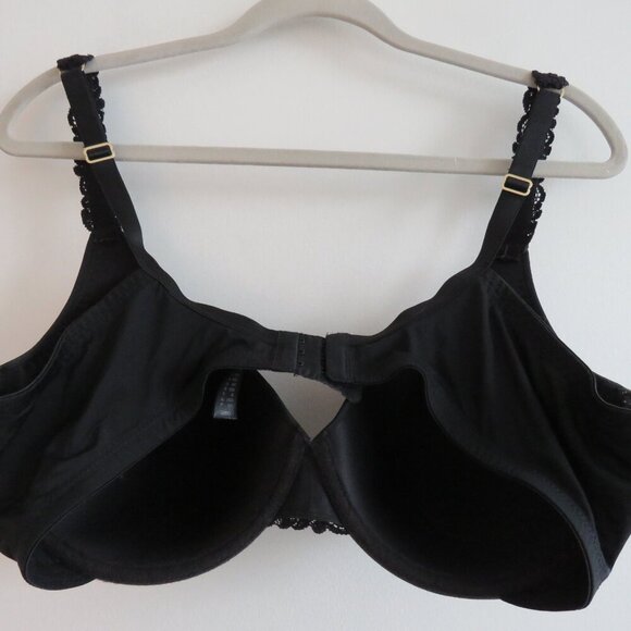 NATORI Body Double Lace Trim Contour Underwire Bra in Black - Size 38DD - Picture 8 of 11